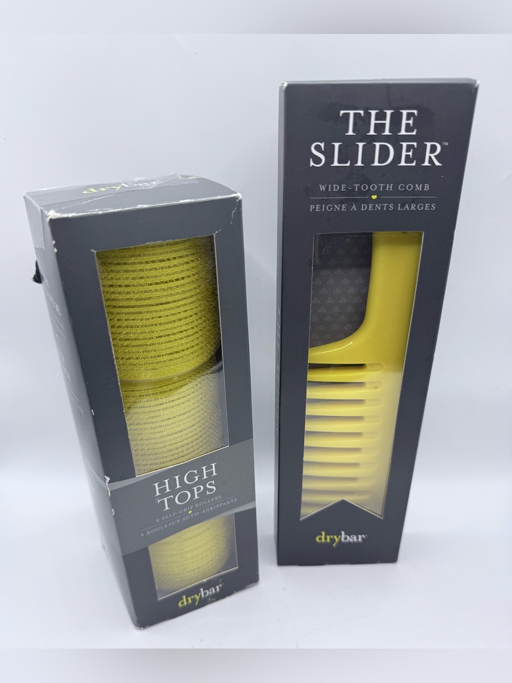 New drybar The Slider Wide-Tooth Comb & High Tops Set yellow